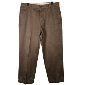 GAP Mens Khakis Classic Fit Brown‎ Cotton Pants Size 33x30 Authentic Khaki